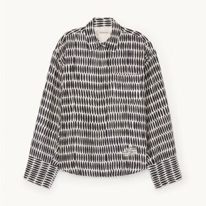 Heirlome Silk dress top in Polka dot print Angelico top shirt NEW XS